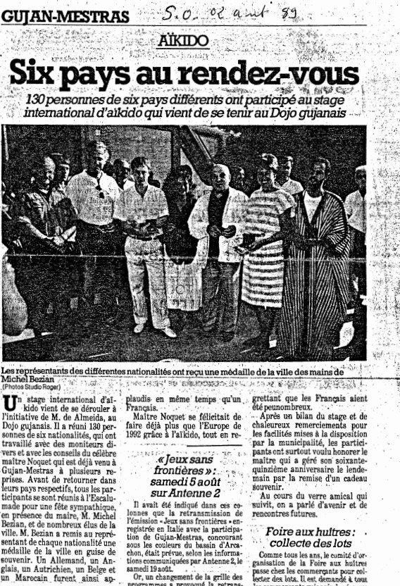 Article du cours de Gujan-Mestras 1989